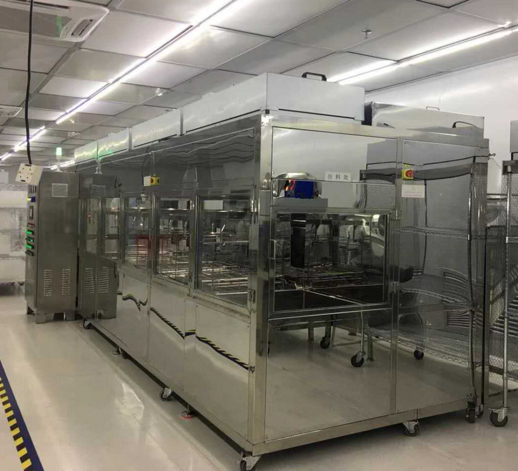 Automatic ultrasonic cleaning line B