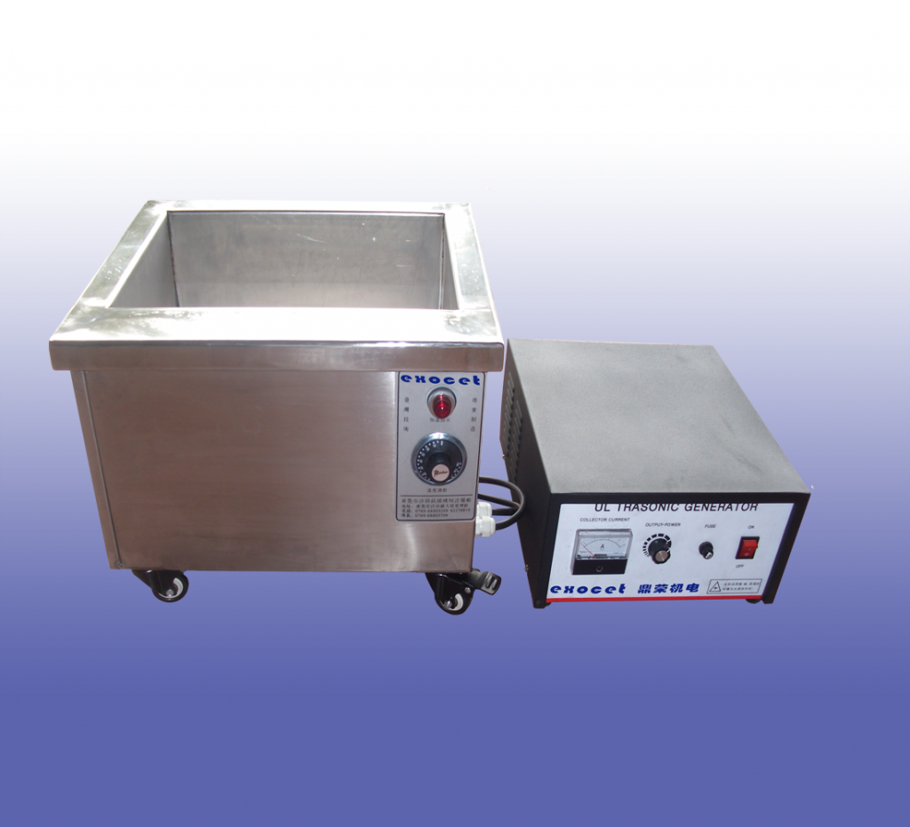 Ultrasonic cleaning single tank